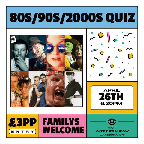 Quiz Night Reservation - 26/04/24